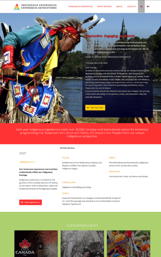 Indigenous Experiences home