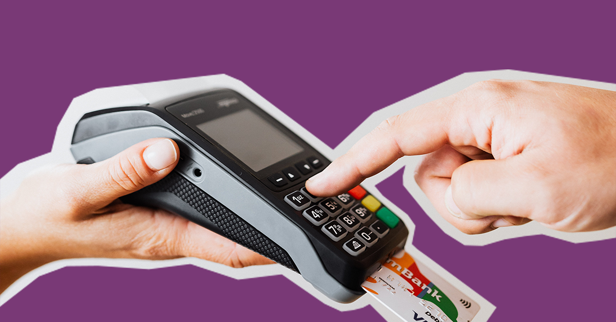 Graphic with a payment device