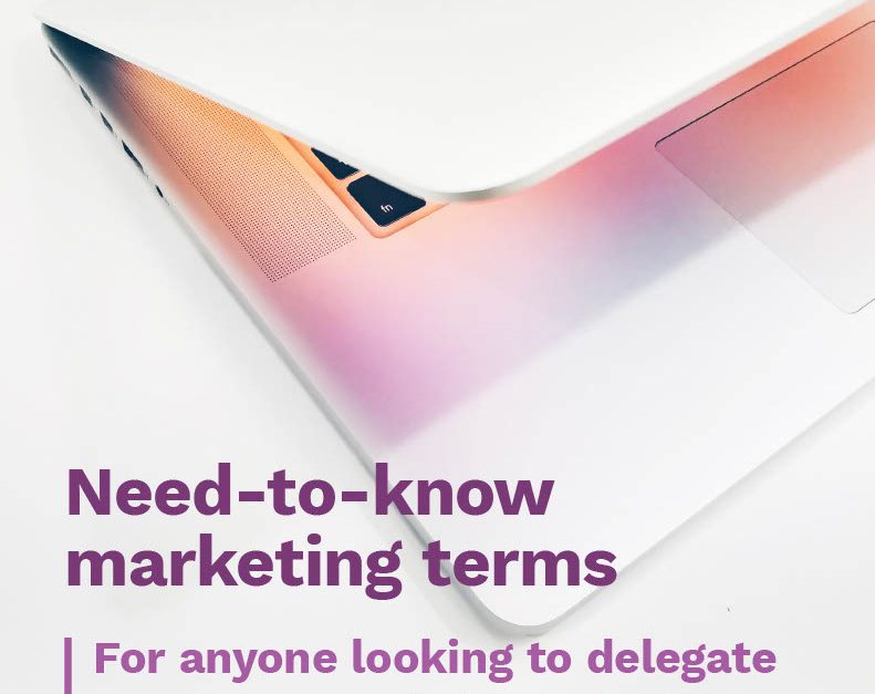 Need-to-know marketing terms cover